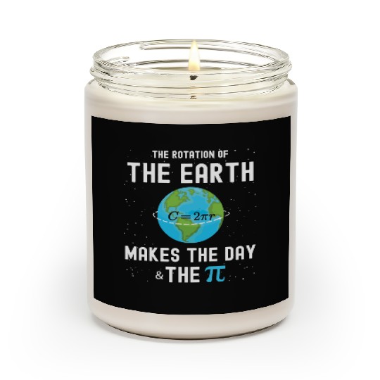 Earth day and Pi day gift for math teachers 2023 Scented Candles