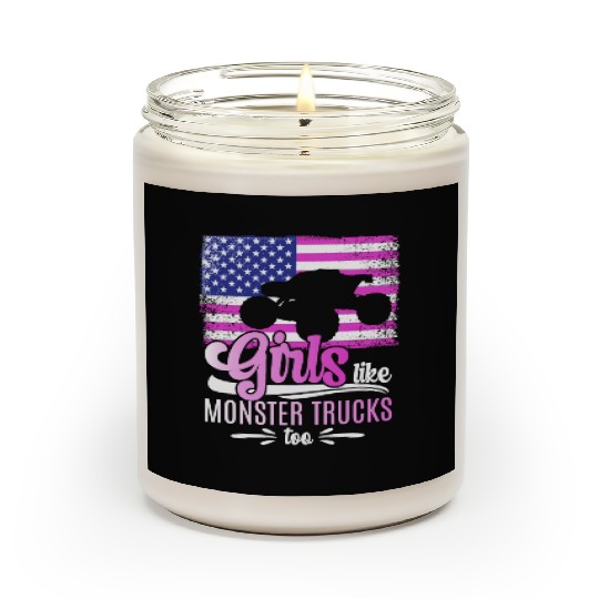 Girls Like Monster Trucks Too Girls Monster Truck Scented Candles