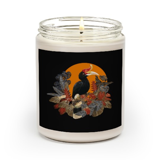 Low Polygonal Of Rhinoceros Hornbill Birds Scented Candles