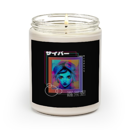 Psychedelic Cyberpop Japanese Vaporwave Aesthetic Scented Candles