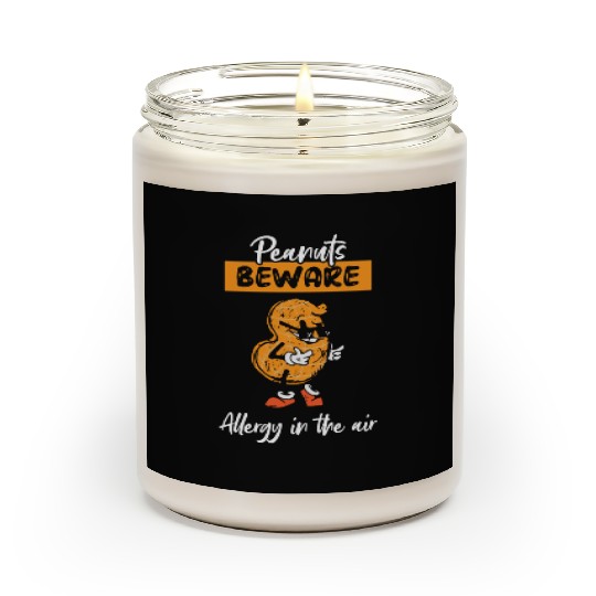 Peanuts Beware Allergy In The Air Peanut Allergic Scented Candles