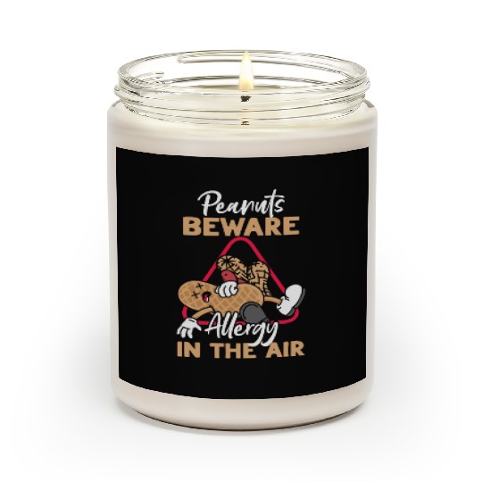 Peanuts Beware Allergy In The Air Peanut Allergic Scented Candles