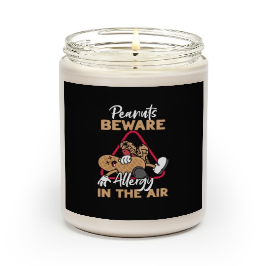 Peanuts Beware Allergy In The Air Peanut Allergic Scented Candles