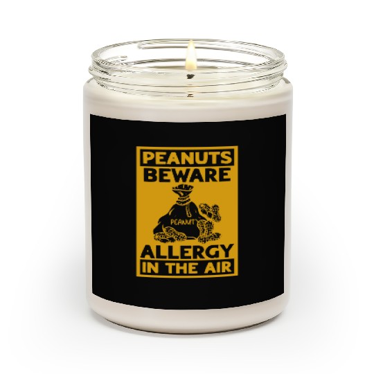 Peanuts Beware Allergy In The Air Peanut Allergic Scented Candles