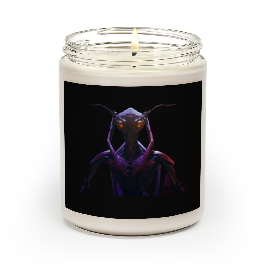 purple ferocious alien Scented Candles