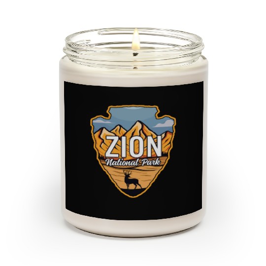 Zion US National Park Arrowhead Deer Mountains Scented Candles