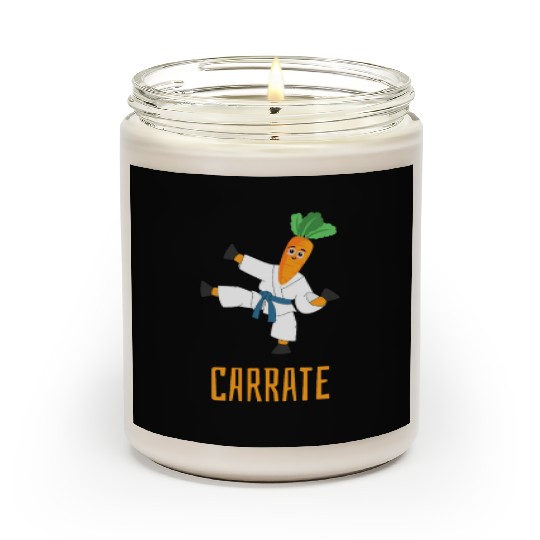 Carrate Carrot Lover Karate Coach Martial Artist Scented Candles