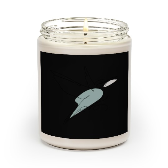Hand-Drawn One-Line Art Bird Illustration Scented Candles