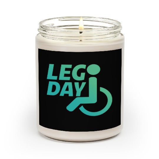 Leg Day Handicapped Wheelchair 22 Scented Candles