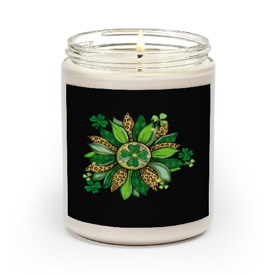 Sunflower Green With Leopard Scented Candles