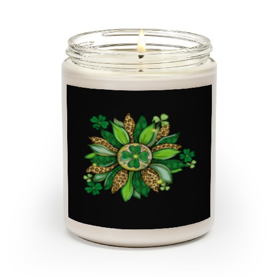 Sunflower Green With Leopard Scented Candles