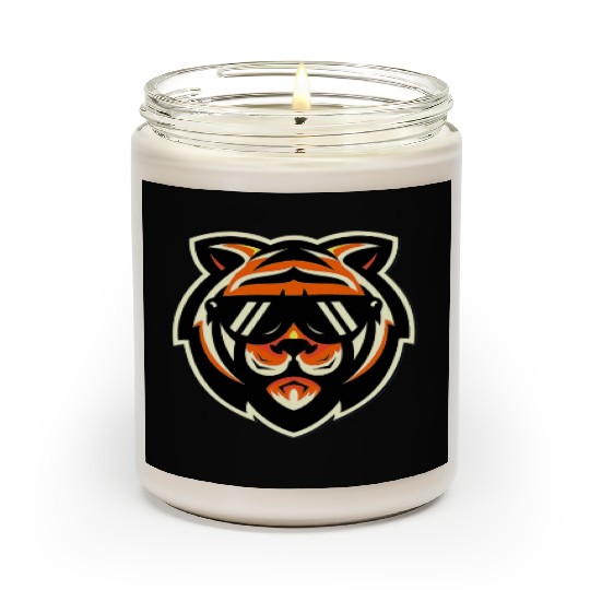 Cool Bengal Tiger with Sunglasses Scented Candles