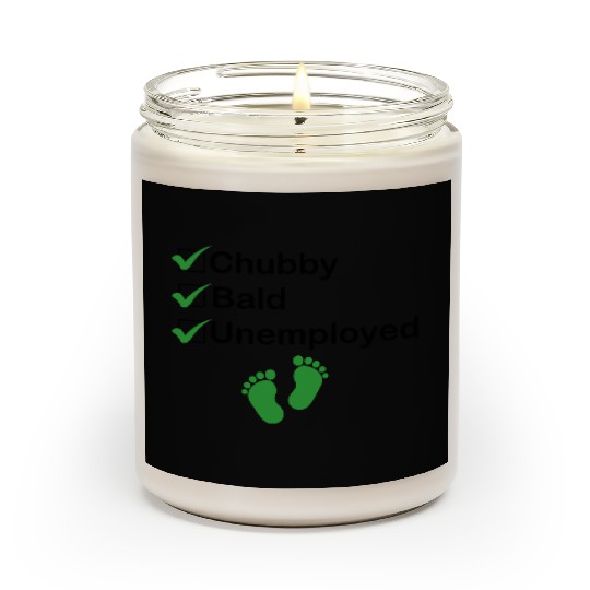 Chubby Bald Unemployed Funny Newborn Baby Scented Candles