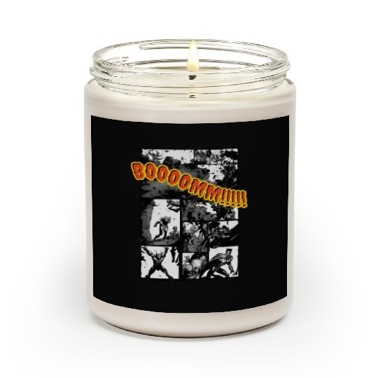 Comic page of super hero magazine Scented Candles