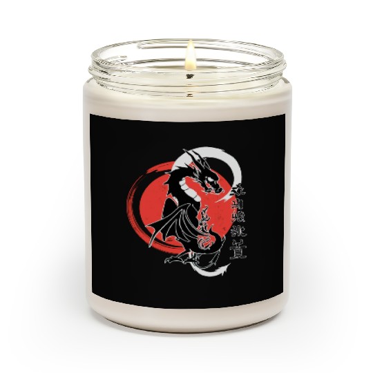 Black dragon, red moon Scented Candles