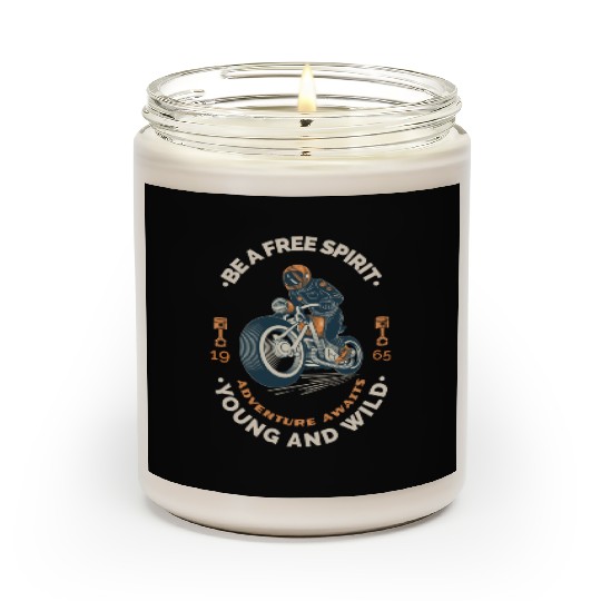 Adventure Awaits Motorcycle Wild Scented Candles