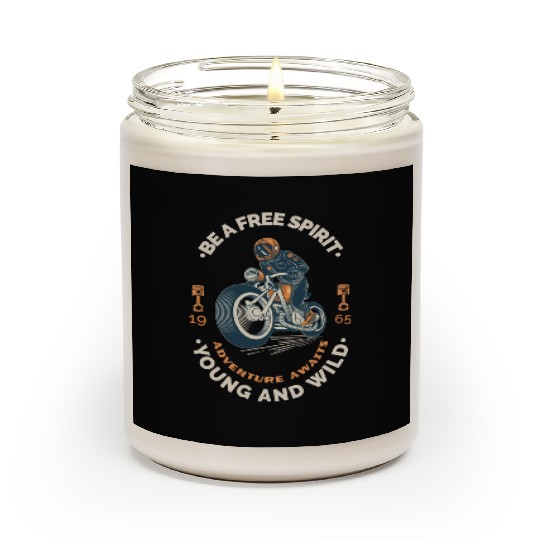Adventure Awaits Motorcycle Wild Scented Candles