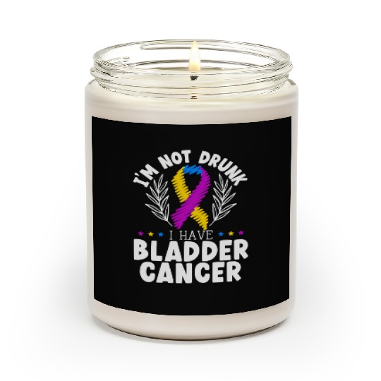 Bladder Cancer Warrior Bladder Cancer Awareness Scented Candles