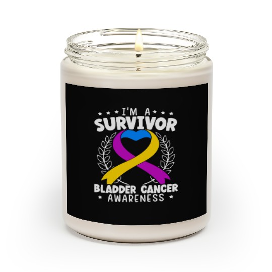 Bladder Cancer Survivor Bladder Cancer Awareness Scented Candles