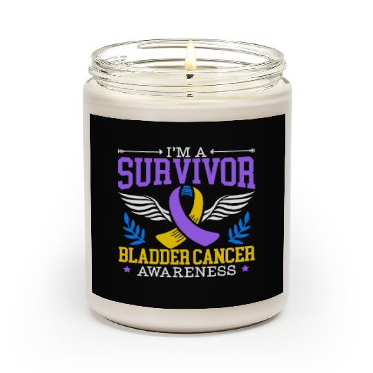 Bladder Cancer Survivor Bladder Cancer Awareness Scented Candles