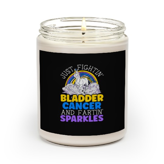 Bladder Cancer Warrior Bladder Cancer Awareness Scented Candles
