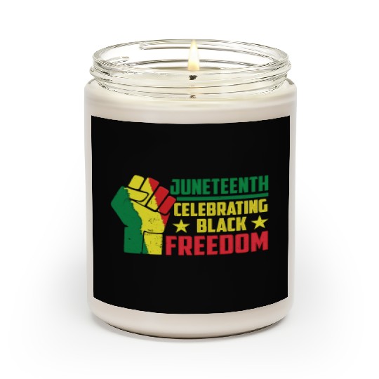 Juneteenth Celebrating Black Freedom Africa 1865 Scented Candles