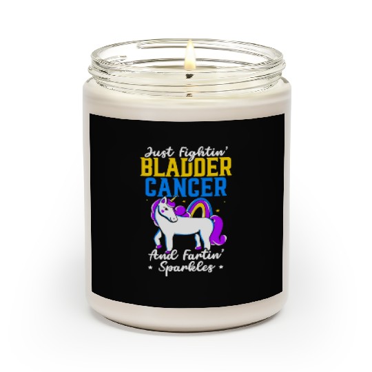 Bladder Cancer Warrior Bladder Cancer Awareness Scented Candles