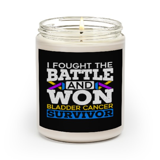 Fought The Battle And Won Bladder Cancer Survivor Scented Candles