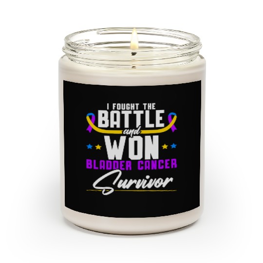 Fought The Battle And Won Bladder Cancer Survivor Scented Candles