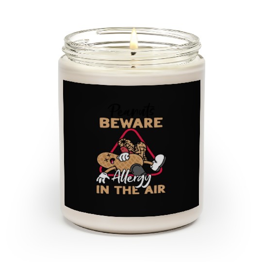 Peanuts Beware Allergy In The Air Peanut Allergic Scented Candles