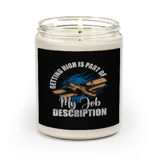 Airplane Work Aviation Aerobatic Pilots Scented Candles