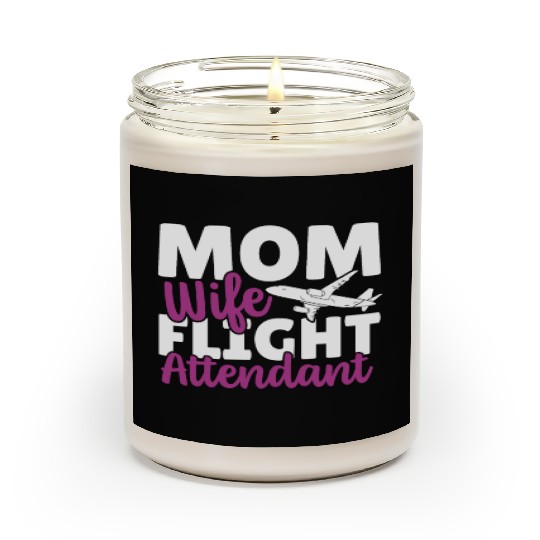 Mom Wife Flight Attendant Aviation Scented Candles