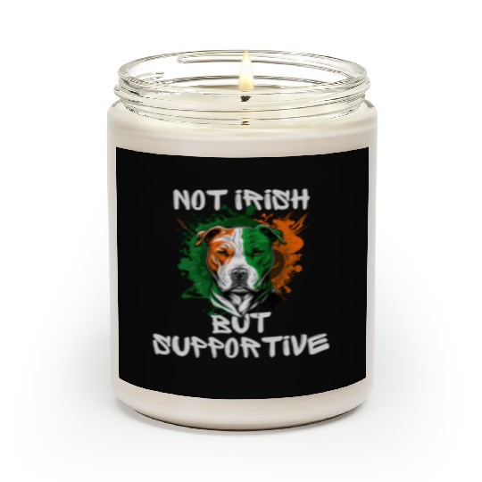 not irish but supportive pitbull mom Scented Candles