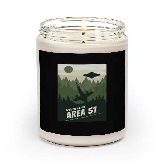 Welcome To area 51 Scented Candles