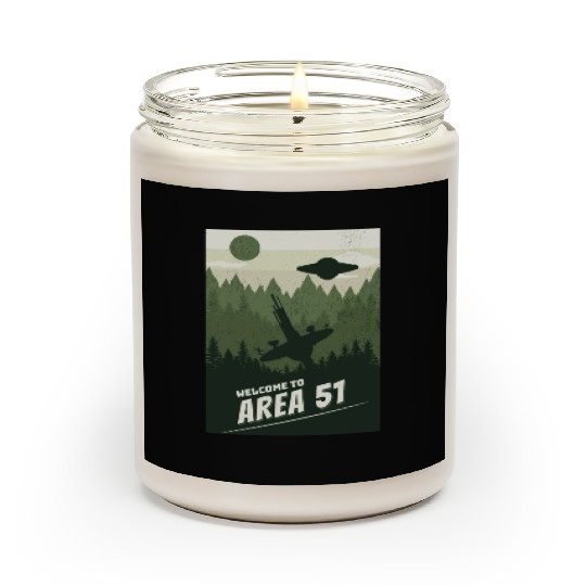 Welcome To area 51 Scented Candles