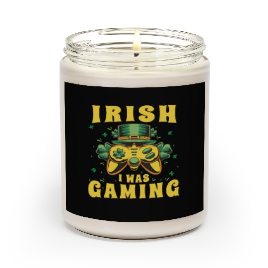 Video Game Controller, Irish I Was Gaming St Scented Candles