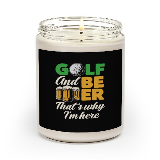 Golf Beer Scented Candles