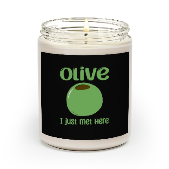 Green Olive Lover Quote Scented Candles
