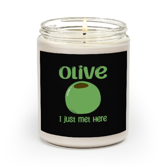 Green Olive Lover Quote Scented Candles