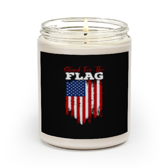Stand For The Flag Veteran USA Flag Memorial Day Scented Candles