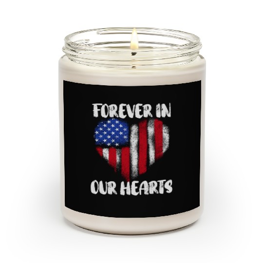 Patriotic Veteran USA Flag American Memorial Day Scented Candles