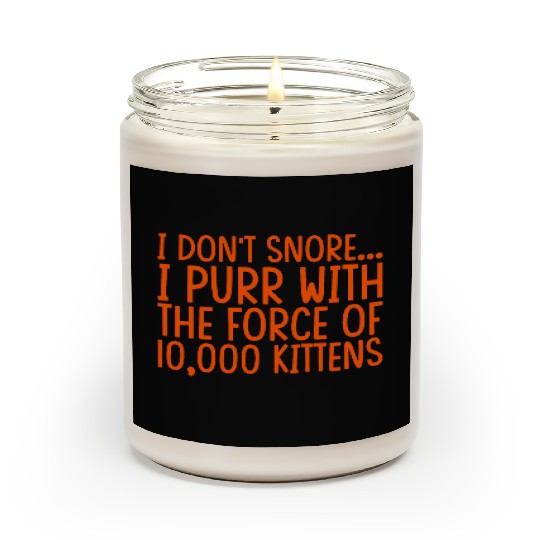 I Purr With The Force Of 10,000 Kittens 2 Scented Candles