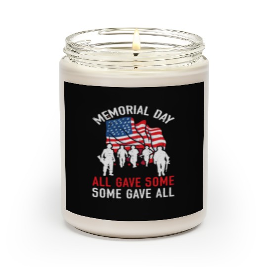 All Gave Some Some Gave All USA Flag Memorial Day Scented Candles