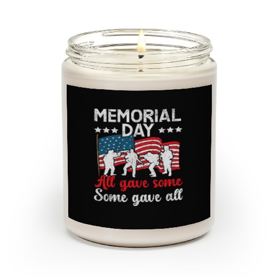 All Gave Some Some Gave All USA Flag Memorial Day Scented Candles