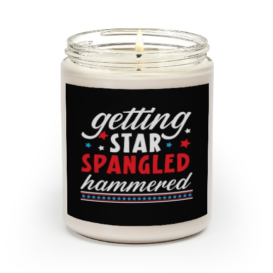 Patriotic America USA Flag 4th Of July American Scented Candles