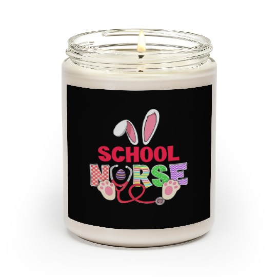 Stethoscope Cute Bunny School Nurse Easter Teacher Scented Candles