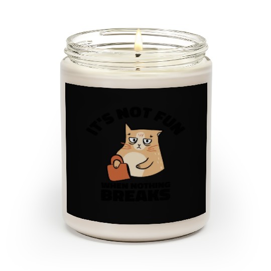 Mean Cat Drawing Line Art Cat Owner Pet Cat Scented Candles