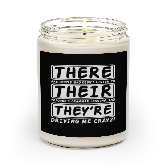 Typography Scented Candles design. Funny Scented Candles.