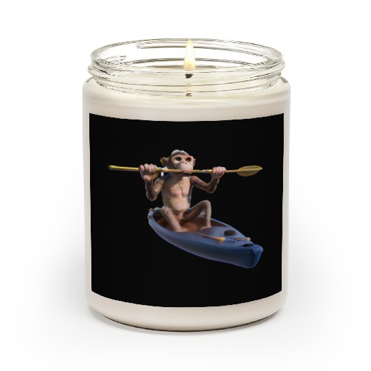 Monkey in a kayak Scented Candles