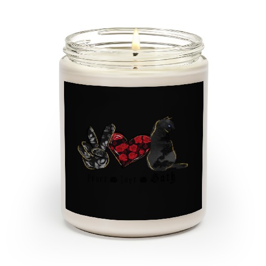 Peace. Love. Goth. Scented Candles